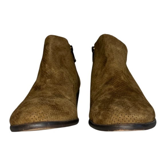 Vince Camuto Parveen Suede Ankle Bootie Chestnut Brown Size 9W - Picture 4 of 8